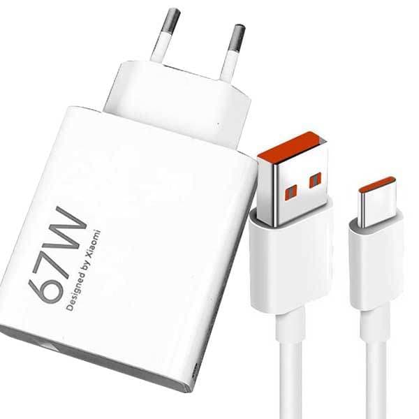 شارژر اورجینال 67 وات شیائومی MDY-12-EH همراه با کابل شارژ و کارتن