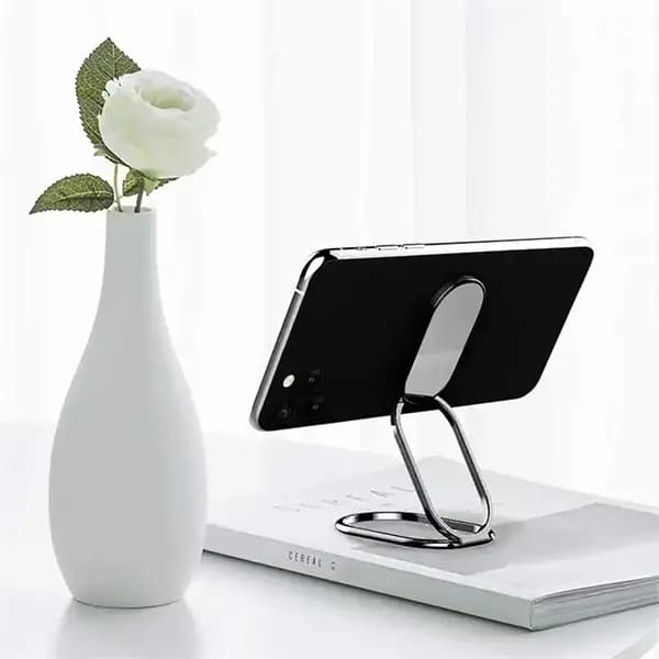 پایه نگهدارنده رومیزی موبایل و تبلت چندکاره تاشو قابل تنظیم فلزی — تصویر ۷
