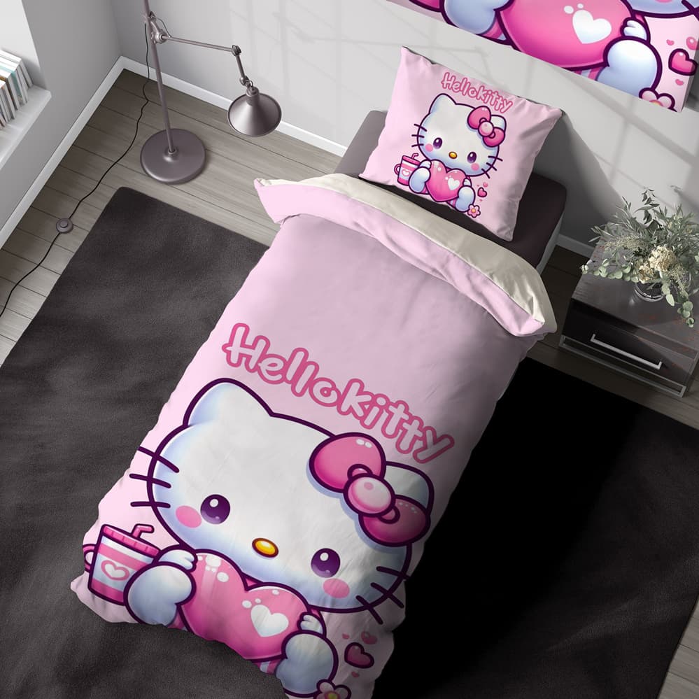 ست روتختی طرح کیتی صورتی WA-3779