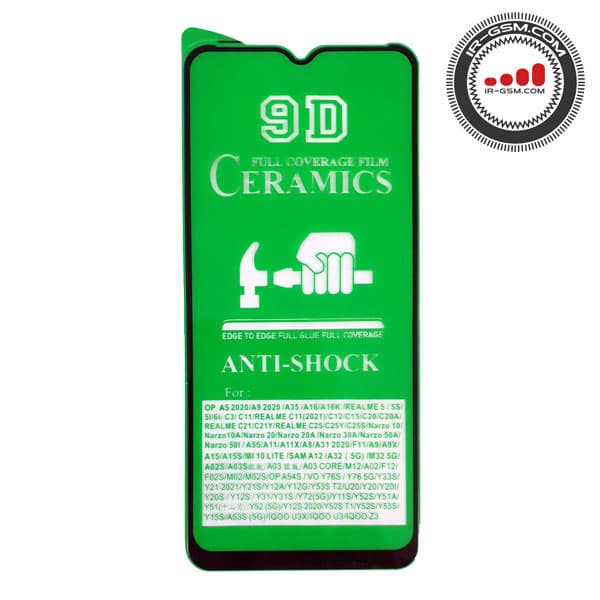 گلس سرامیکی براق سامسونگ SAMSUNG A32 A02S A03S 5G 9D — تصویر ۳