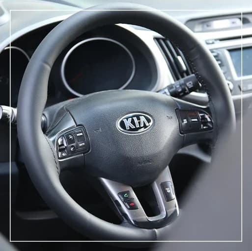 روکش فرمان دوختنی کیا اسپورتیج KIA Sportage برند R-519) ECCCO)