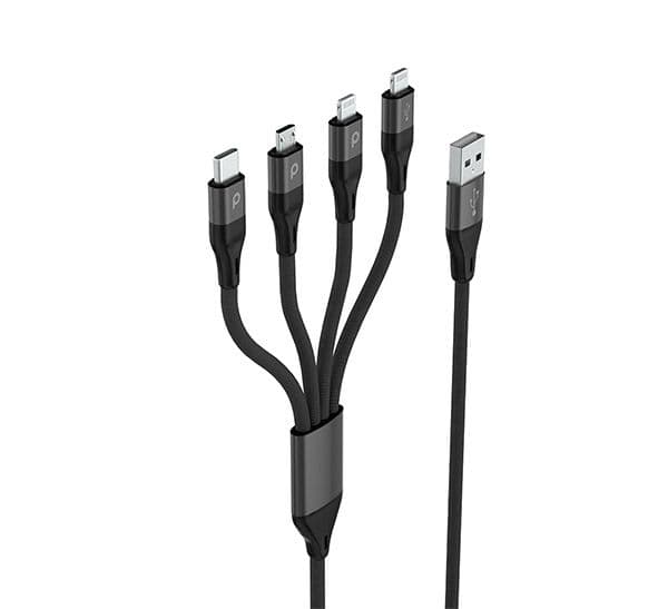 کابل شارژ و دیتا 4 در 1 پرودو مدل PD-LLCMBR-BK — تصویر ۴