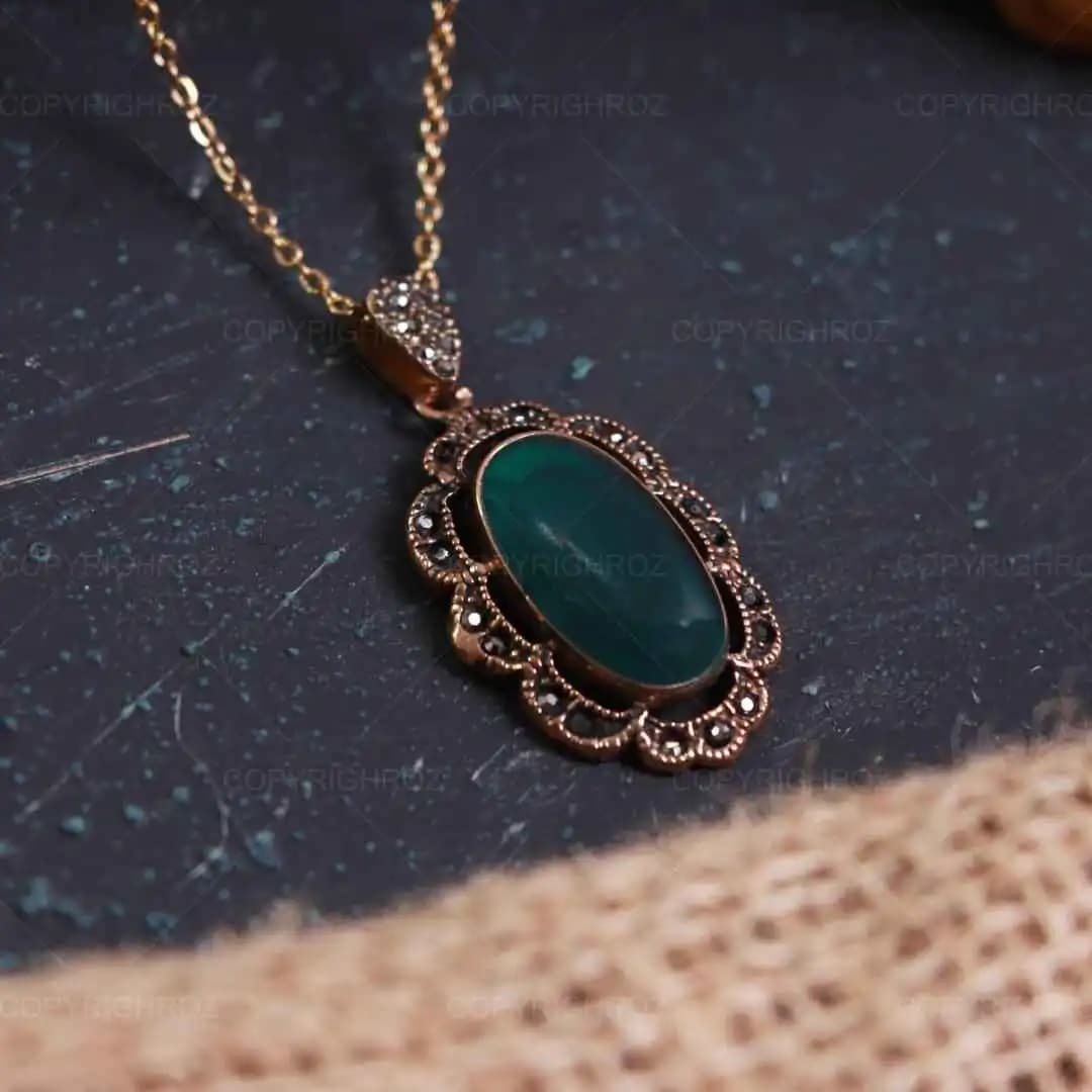 گردنبند زنانه دارای نگیندار مدل 338 — تصویر ۳