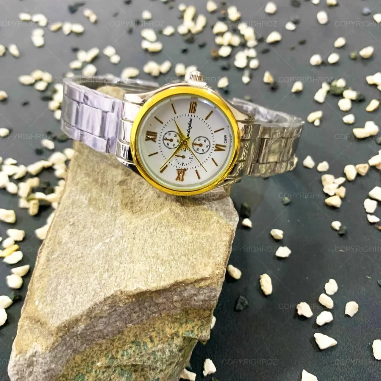 ساعت مچی زنانه طرح 3 موتوره Quartz مدل314 — تصویر ۷