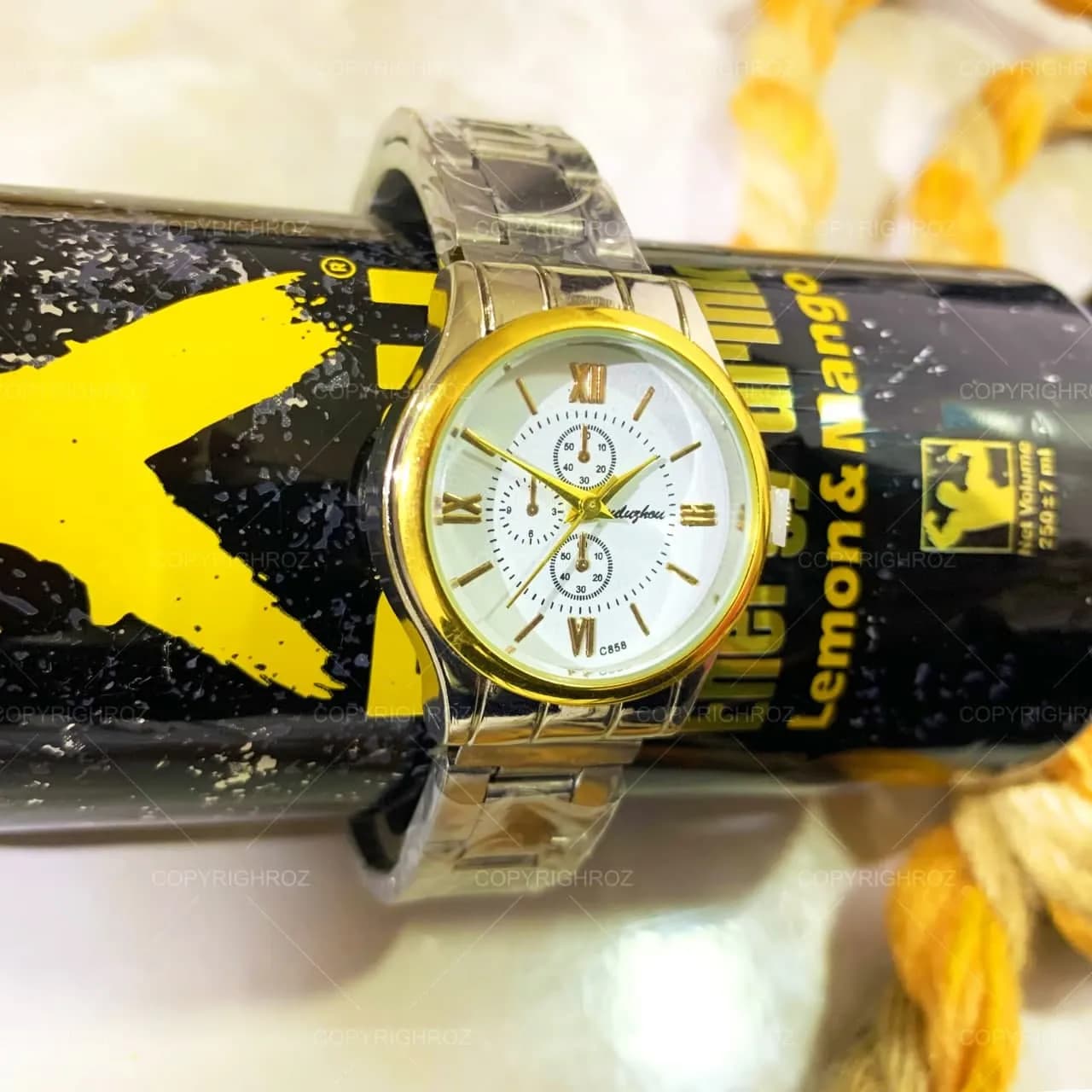 ساعت مچی زنانه طرح 3 موتوره Quartz مدل314 — تصویر ۳