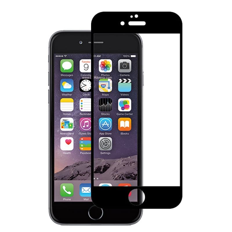 محافظ صفحه شیشه ای Super 9D تمام صفحه آیفون Apple iPhone 5/ 5s/ SE