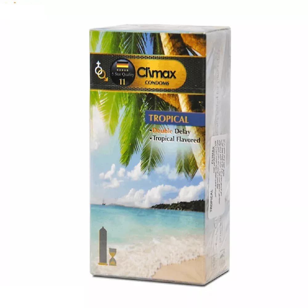 کاندوم کلایمکس مدل Tropical 11 بسته 12 عددی — تصویر ۳