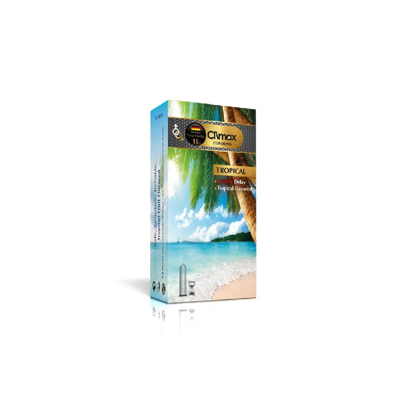کاندوم کلایمکس مدل Tropical 11 بسته 12 عددی — تصویر ۴
