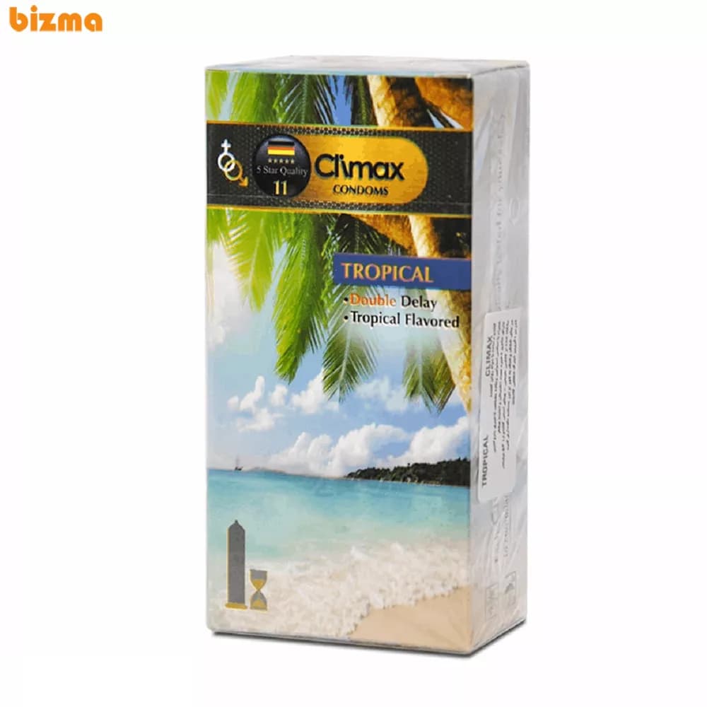 کاندوم کلایمکس مدل Tropical 11 بسته 12 عددی — تصویر ۲