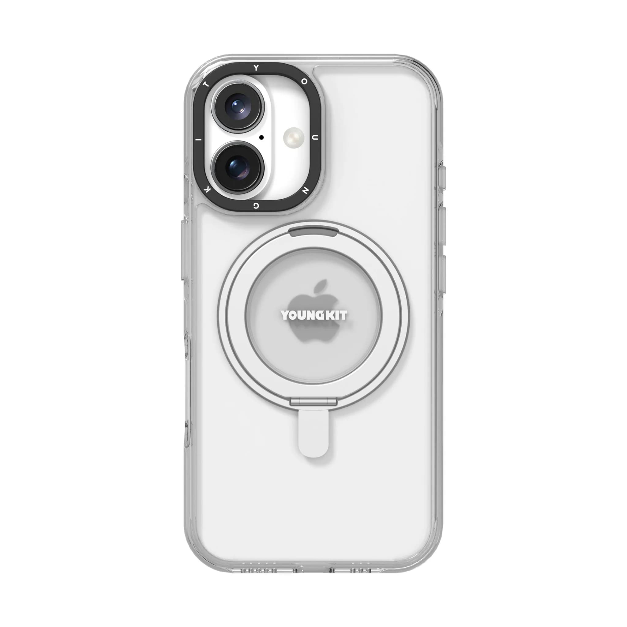 کاور YOUNGKIT مدل Crystal 360° Rotation Ring Stand مناسب برای Apple iPhone 16 — تصویر ۸