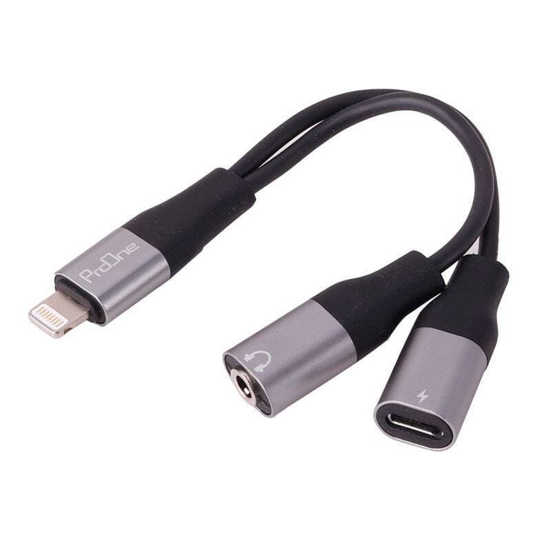 کابل تبدیل لایتنینگ به AUX / Lightning پرووان مدل PCA46 طول 0.15 متر