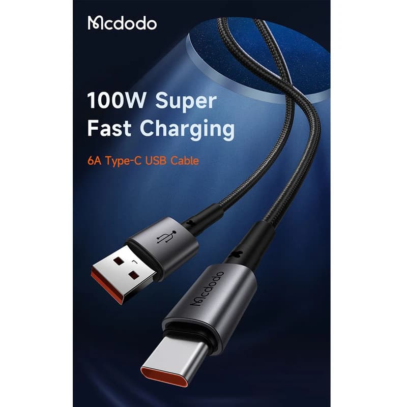 کابل فست شارژ USB به USB-C مک دودو مدل CA-3590 طول 1.2 متر — تصویر ۶