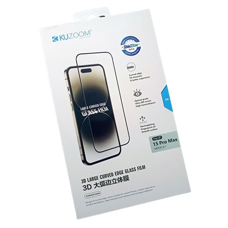 محافظ صفحه نمایش توری دار آنتی استاتیک KuZoom مناسب برای آیفون iPhone 16/15/14Pro — تصویر ۸