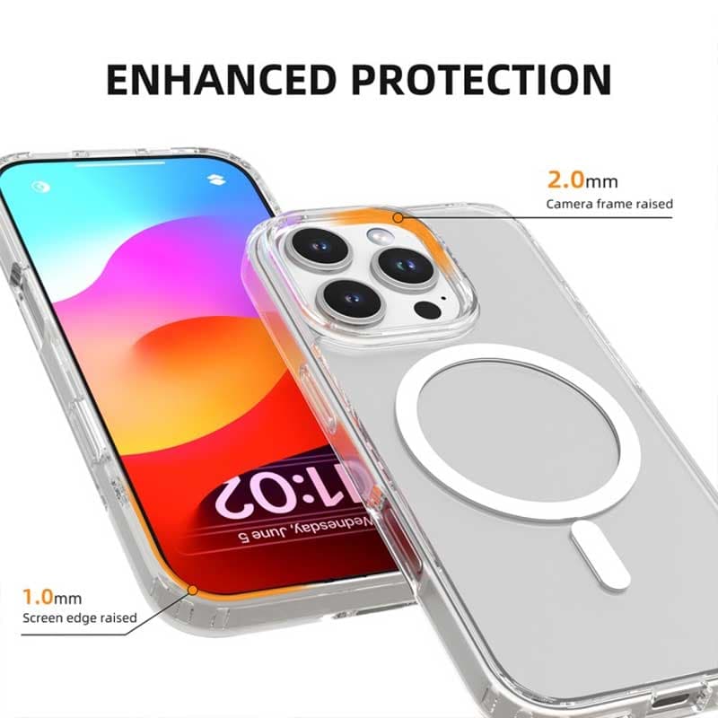 کاور مگ سیف شفاف برند Mutural مناسب برای گوشی موبایل اپل iPhone 16 Pro — تصویر ۶