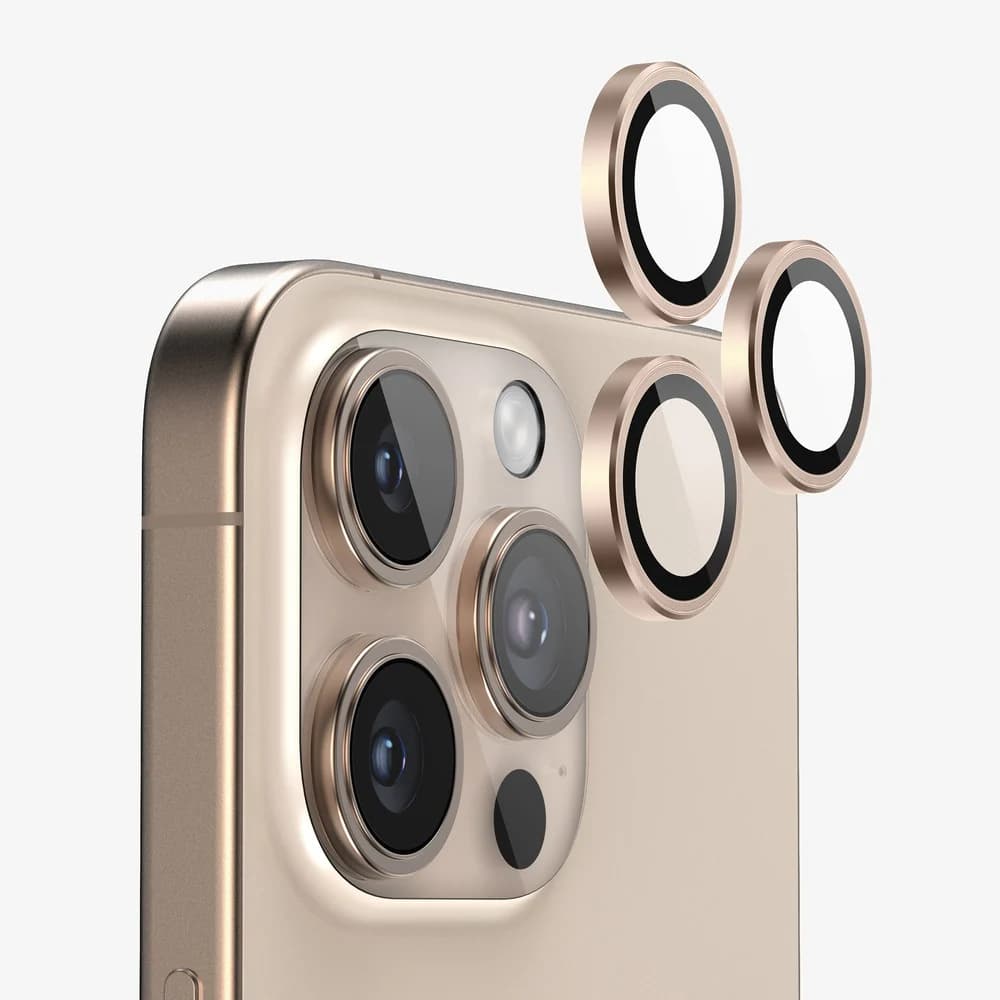 محافظ لنز دوربین مدل رینگی برند KUZOOM مناسب برای گوشی موبایل اپل iPhone 16 Pro/16 Promax — تصویر ۷