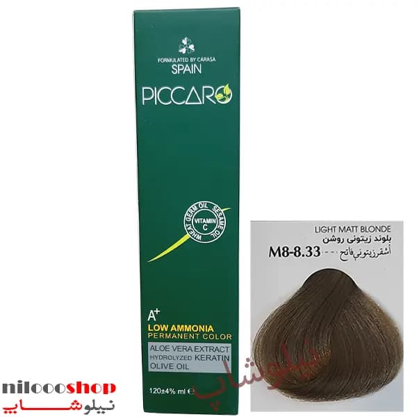 رنگ مو پیکارو شماره M8(8.33) حجم 120 میلی لیتر