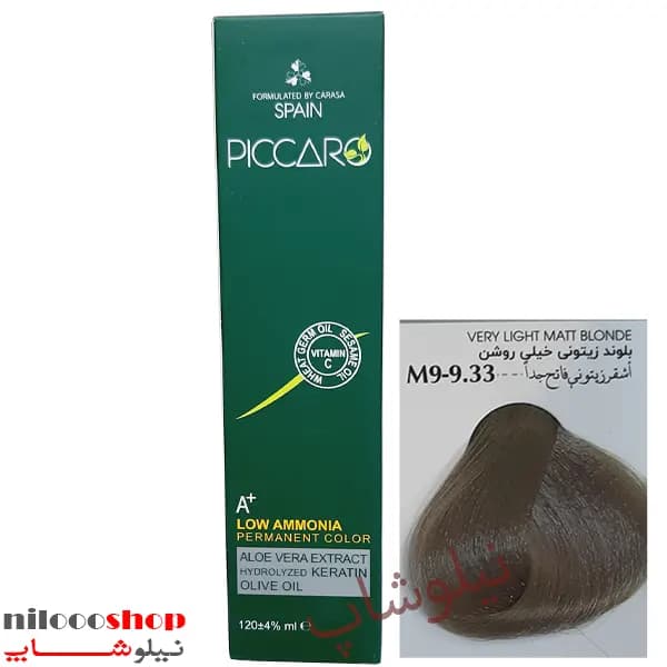 رنگ مو پیکارو شماره M9(9.33) حجم 120 میلی لیتر
