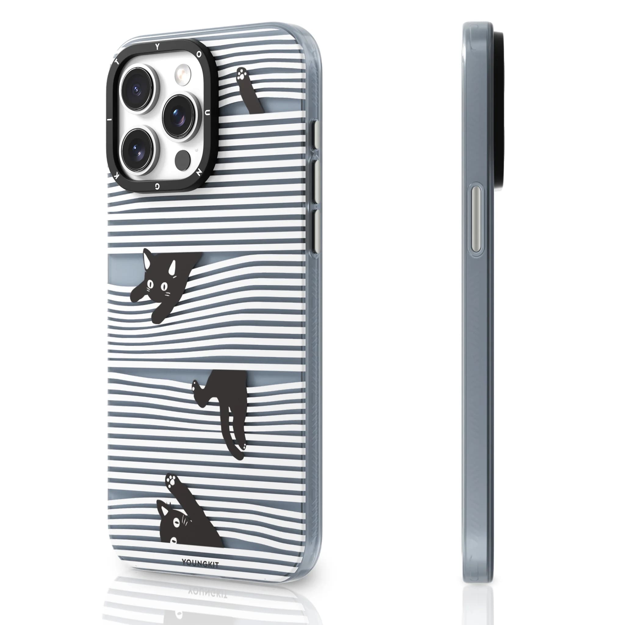 کاور YOUNGKIT مدل White Kitten Adventure Playground مناسب برای Apple iPhone 15 ProMax — تصویر ۳