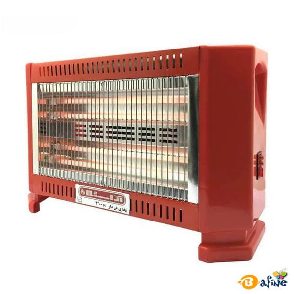 بخاری برقی 5 شعله فن دار آراسته 2200 وات — تصویر ۳