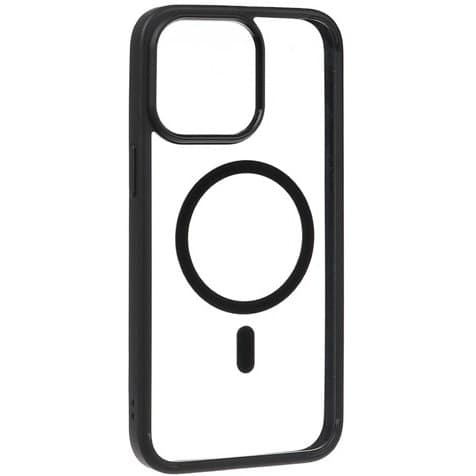 کاور PC شفاف دور رنگی همراه با مگ سیف مناسب برای آیفون iPhone 15