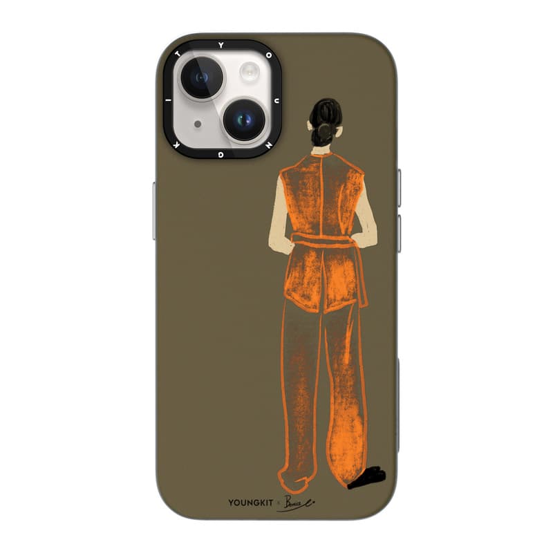 کاور یانگ کیت Youngkit مدل Graceful Silhouette Bemice Gentle Orange Magsafe Series مناسب برای گوشی موبایل اپل iPhone 13/14