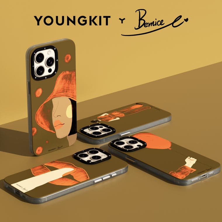 کاور یانگ کیت Youngkit مدل Flying Bemice Gentle Orange Magsafe Series مناسب برای گوشی موبایل اپل iPhone 13/14 — تصویر ۵