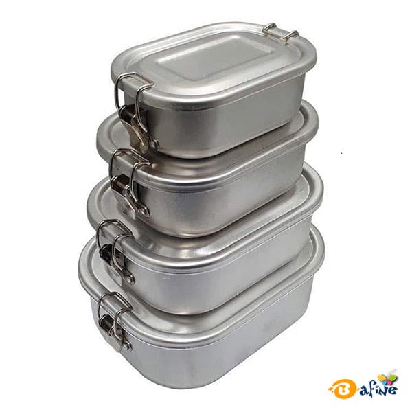 ست ظرف غذا روحی کتابی بسته ۴ عددی