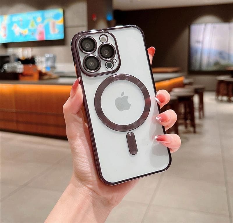 کاور شفاف Q Series مدل Magnetic همراه با محافظ لنز مناسب برای گوشی موبایل Apple iPhone 12 Pro — تصویر ۳