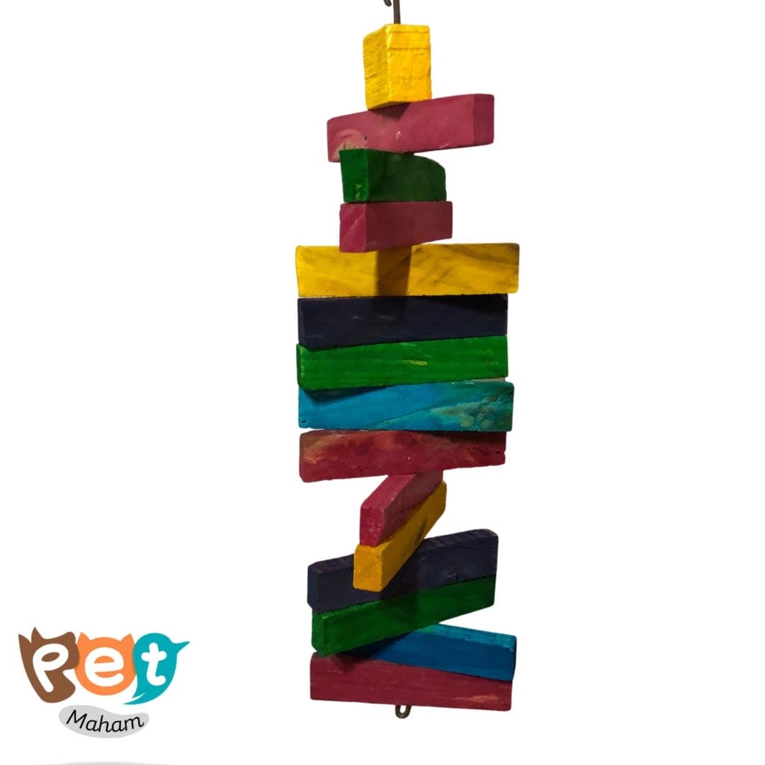 اسباب بازی چوبی پرنده مدل اسباب بازی جویدنی 1458