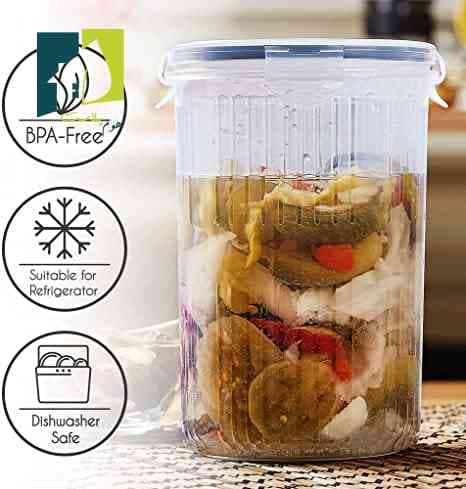ظرف نگهدارنده ترشیجات و لبنیات استوانه ای — تصویر ۶