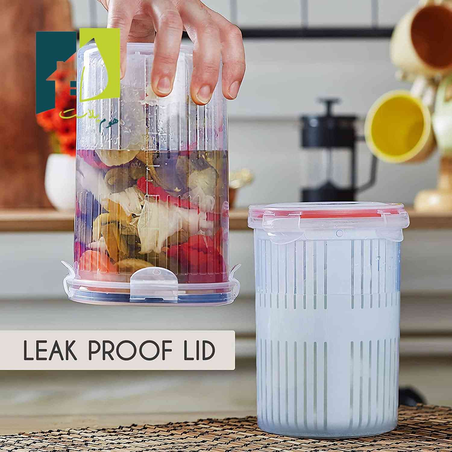ظرف نگهدارنده ترشیجات و لبنیات استوانه ای — تصویر ۵