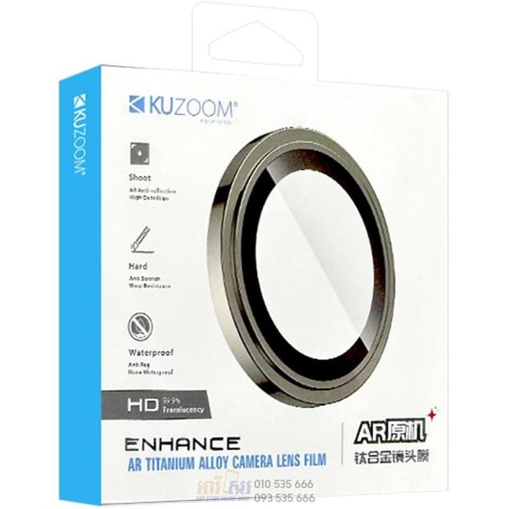 محافظ لنز دوربین مدل رینگی برند KUZOOM مناسب برای گوشی موبایل اپل iPhone 13/13 Mini — تصویر ۲