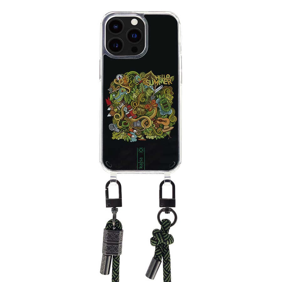 کاور بنددار KAJSA مدل Crossbody Detachable Lanyard مناسب برای Apple iPhone 13 ProMax