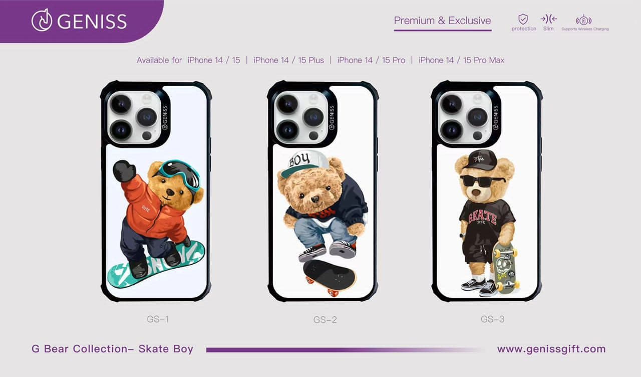 کاور شفاف GENISS طرح Skate Boy I مناسب برای گوشی موبایل iPhone 13/14 — تصویر ۱۱