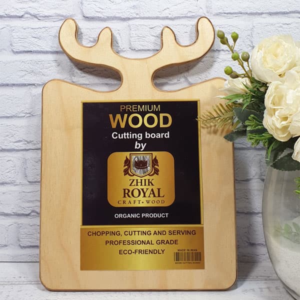 تخته گوشت چوبی رویال شاخ گوزنی مدل ZHIK ROYAL112 — تصویر ۴