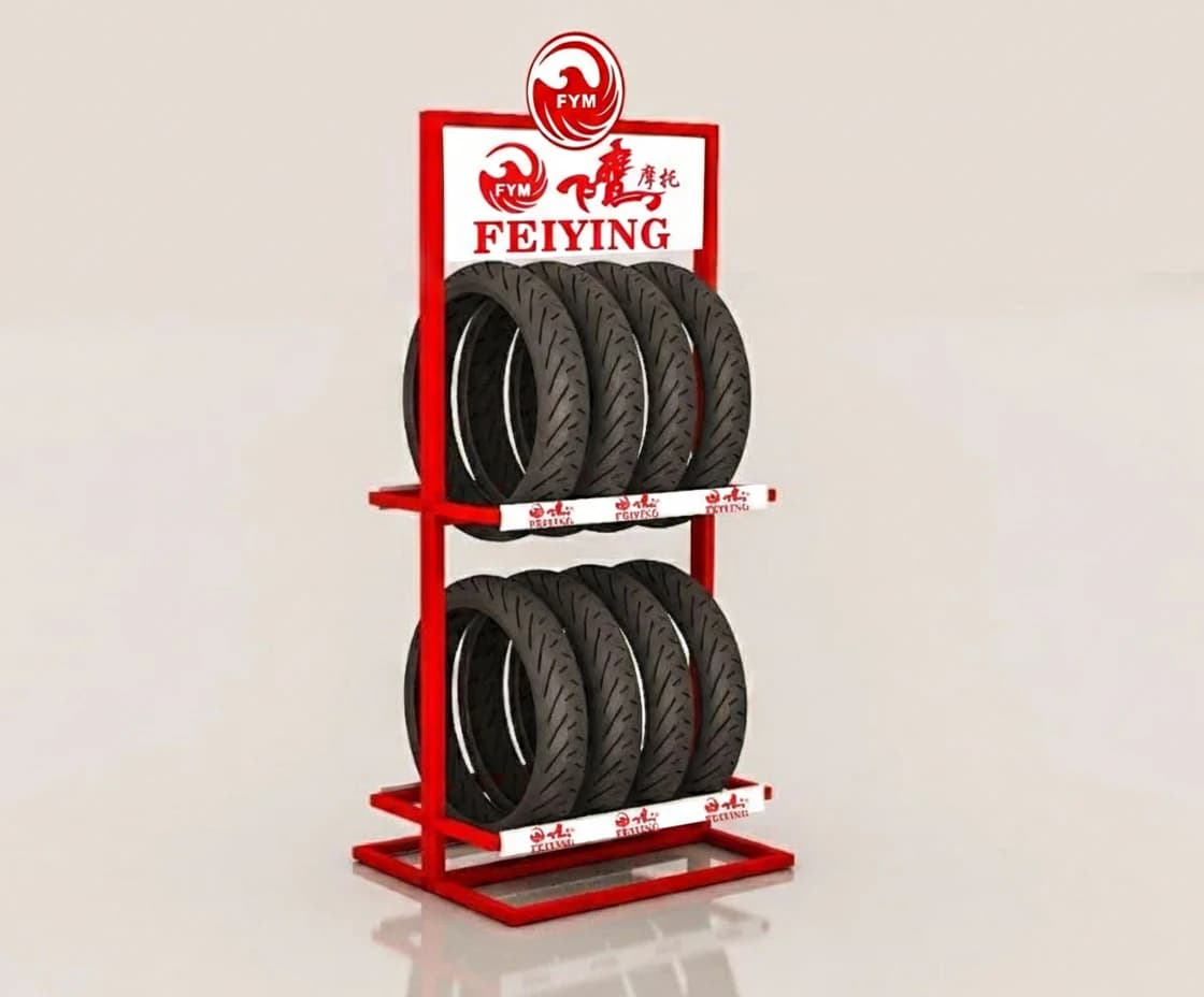 استند ایستاده نمایش لاستیک موتور تیرکس مدل C10