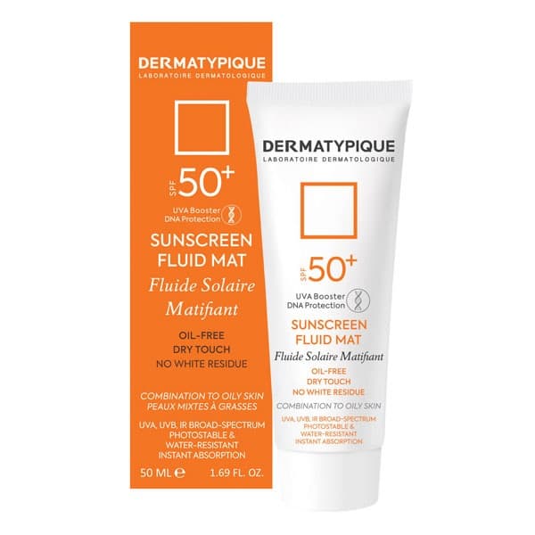 کرم ضدآفتاب بی‌رنگ درماتیپیک SPF50 مناسب پوست چرب حجم 50 میلی لیتر — تصویر ۲