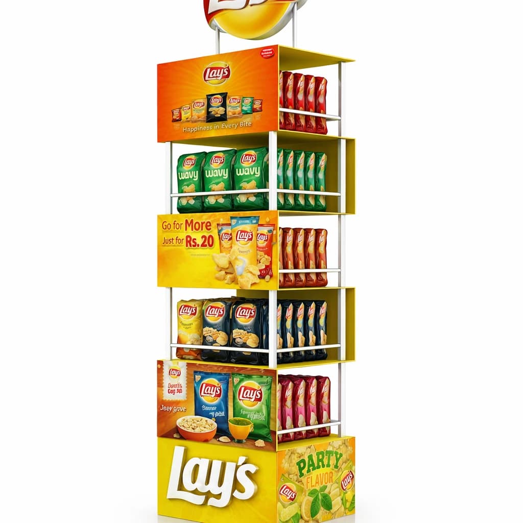 استند فروشگاهی چیپس و اسنک تیرکس مدلA9