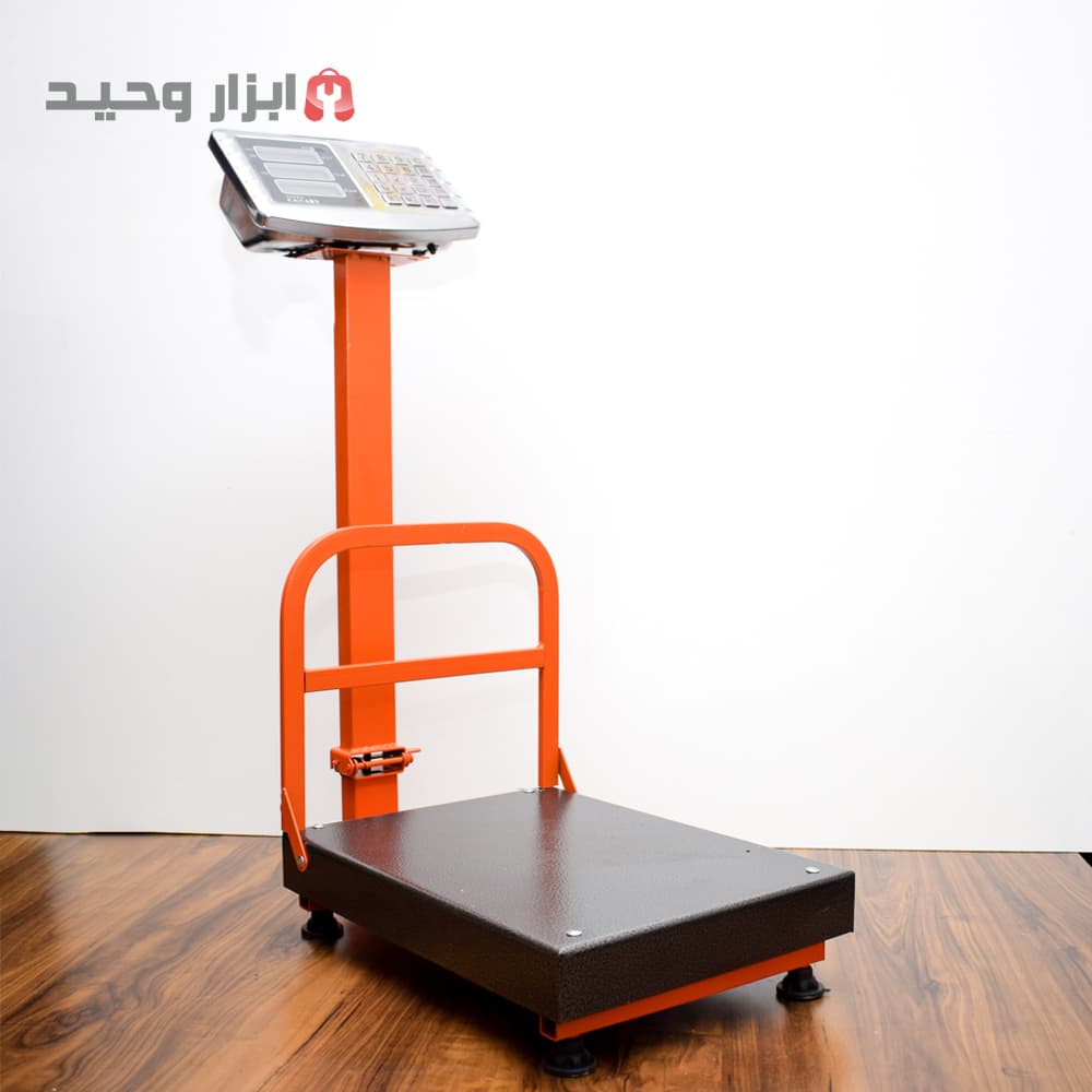باسکول دیجیتال 350 کیلویی تاشو، گاردار، صفحه 40 در 50 نمایشگر دو طرفه ساخت ایران تاشو مدل sc350 — تصویر ۳