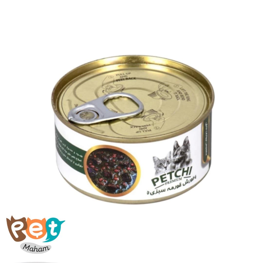 کنسرو سگ و گربه خورش قرمه سبزی پتچی 120 گرمی 1355