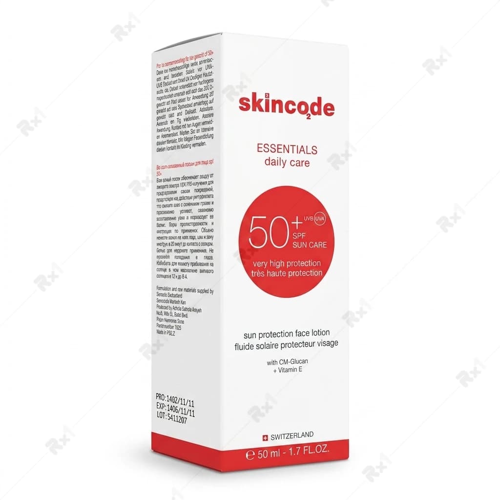 لوسیون ضدآفتاب صورت اسکین کد SPF 50 مناسب انواع پوست حجم 50 میلی لیتر — تصویر ۲