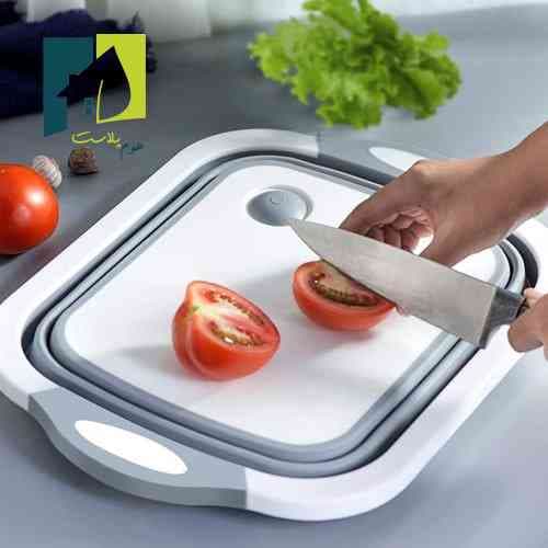 لگن سینک سیلیکونی تاشو دو کاره — تصویر ۷