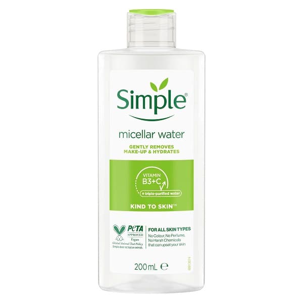 میسلار واتر سیمپل Simple انواع پوست حجم 200 میل