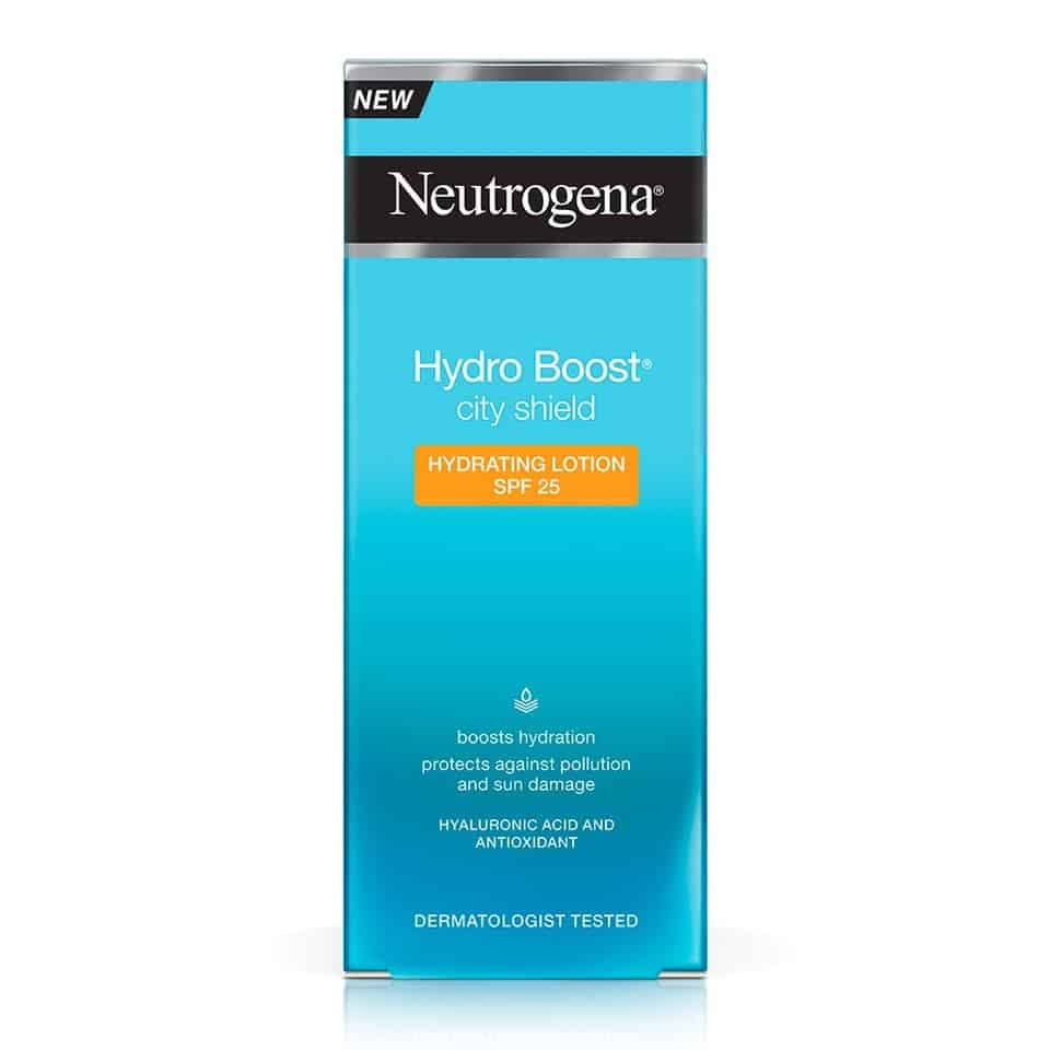 لوسیون مرطوب کننده و آبرسان نوتروژینا 50میل حاویNeutrogena Hydro Boost city shield SPF25