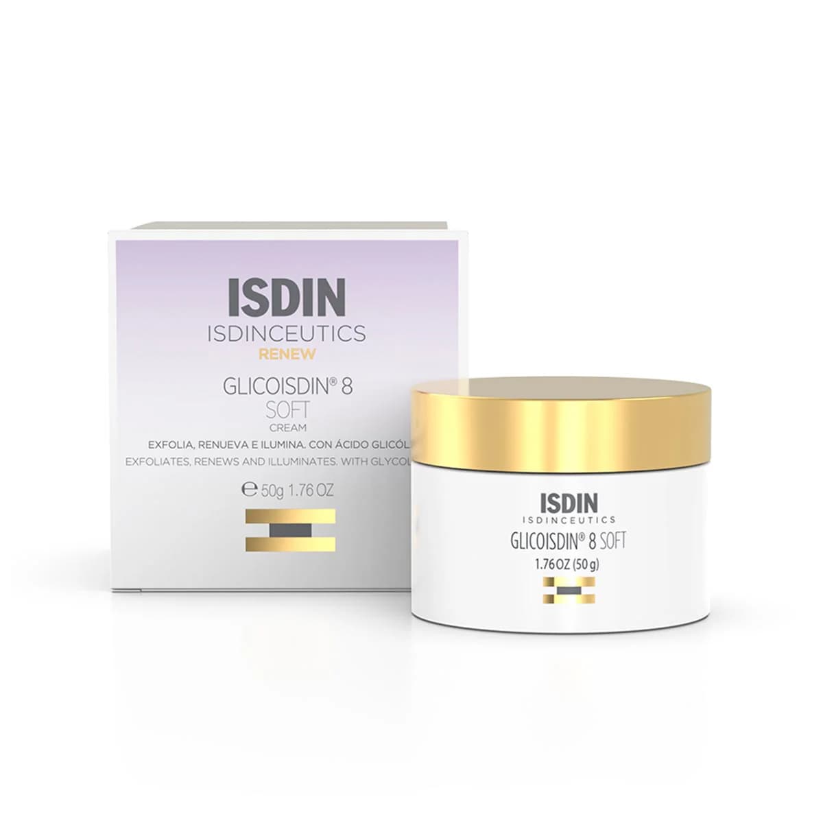 کرم کاسه ایزدین لایه بردار نرم و روشن کننده حجم50گرم ISDIN CEUTICS GLICO SOFT CREAM