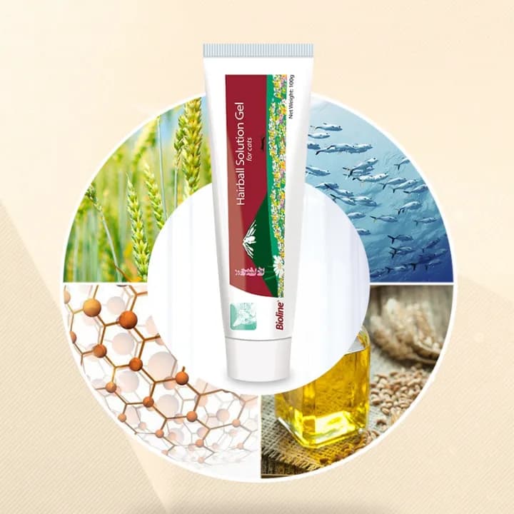 مالت گربه بایولاین با طعم ماهی 100 گرمی ( همراه با تائورین ) — تصویر ۲