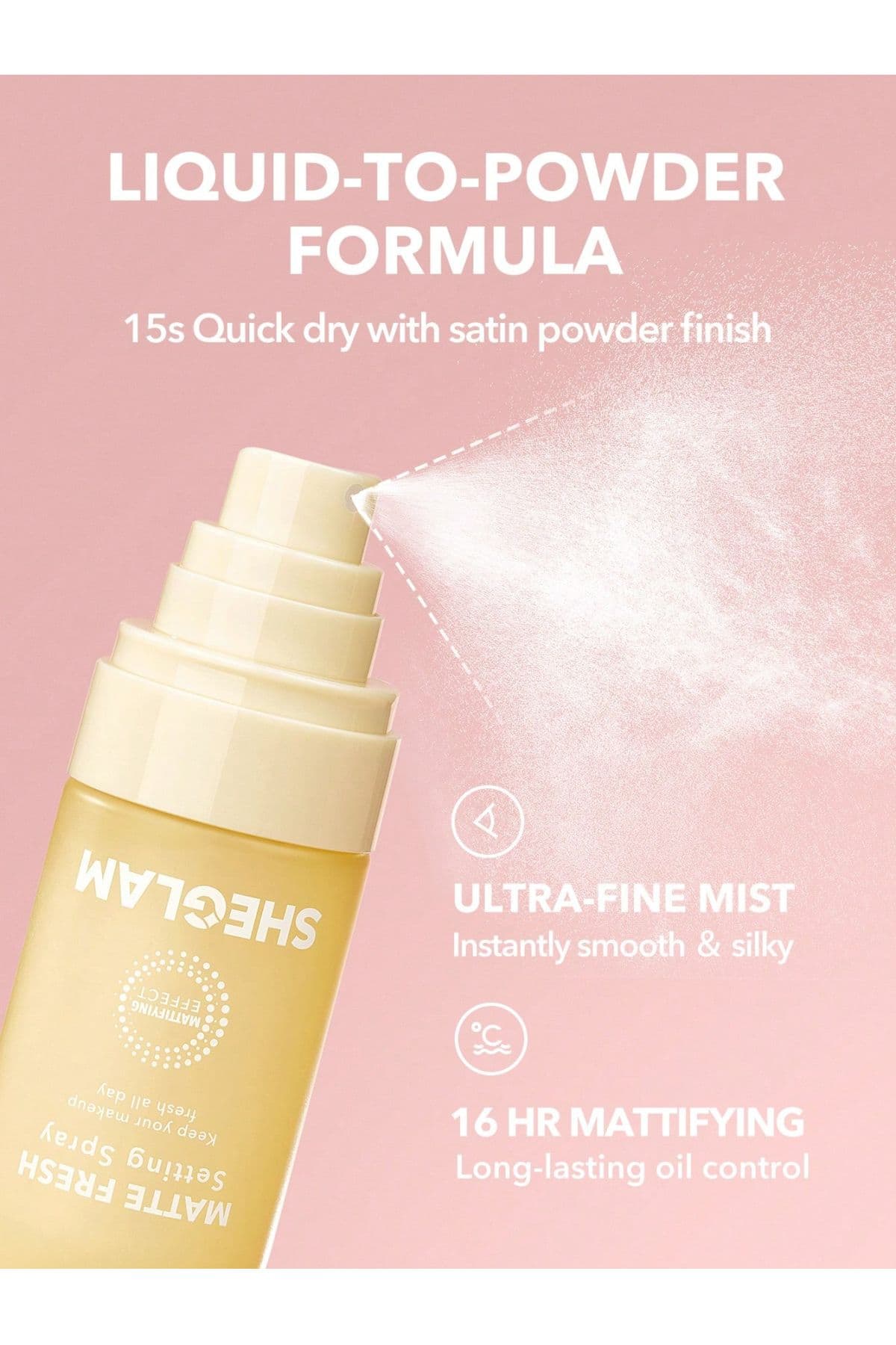 اسپری فیکس آرایش مدل Matte Fresh — تصویر ۵