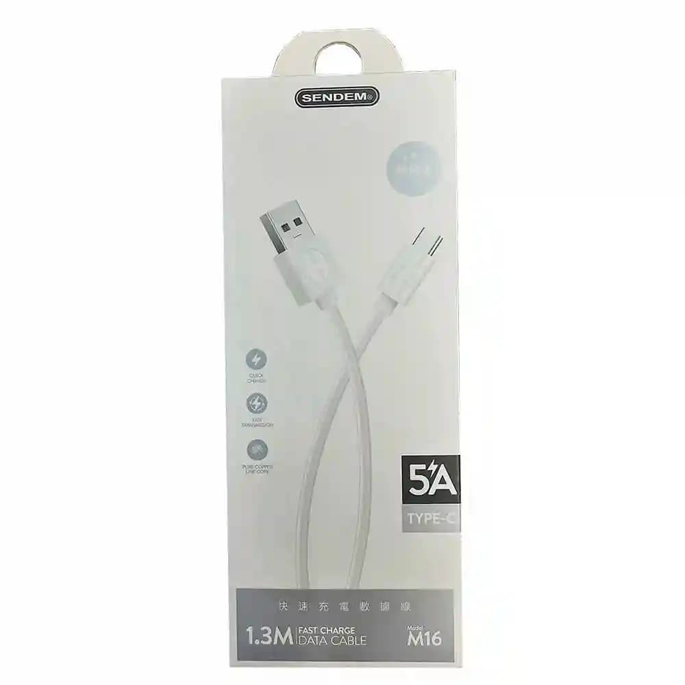 کابل شارژ USB به USB-C سندم SENDEM مدل M16 — تصویر ۳
