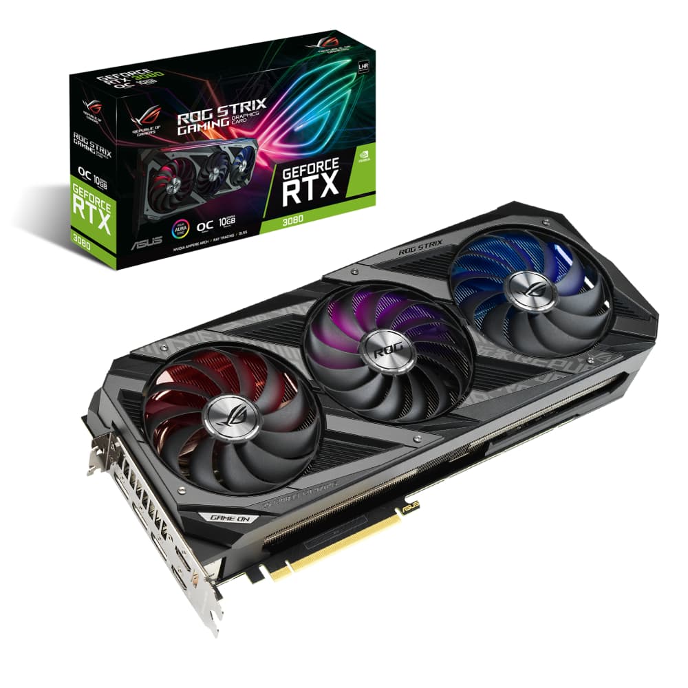 کارت گرافیک ایسوس مدل ASUS ROG STRIX RTX3080 10G GDDR6X کارکرده