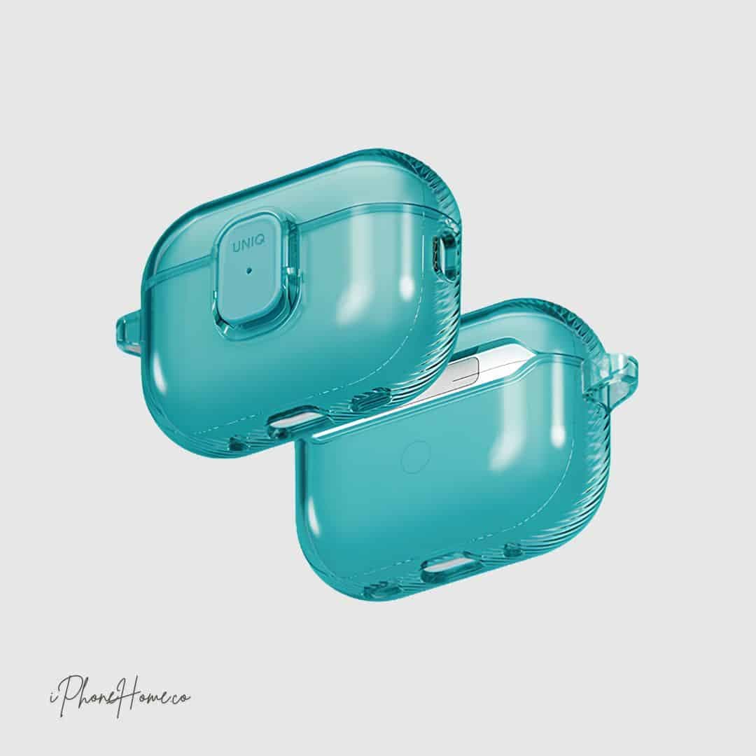 کاور ایرپاد یونیک Glase Pro فیروزه ای مناسب Airpods Pro 3 — تصویر ۳